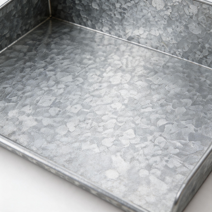 🌱 Garden Helper | Galvanized Steel Potting Tray | Mess-Free Planting Workspace For Home Gardeners