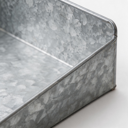 🌱 Garden Helper | Galvanized Steel Potting Tray | Mess-Free Planting Workspace For Home Gardeners